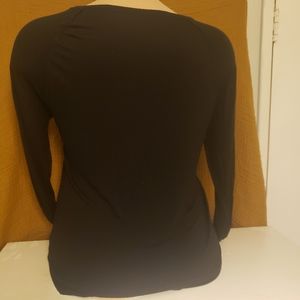 basic black easy wear top